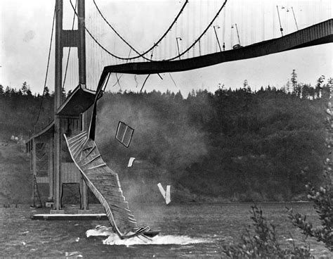 Tacoma narrows bridge collapse - A twin suspension bridge, that spanned the Tacoma Narrows strait and was constructed in 1940, is historically known as the Tacoma Narrows Bridge (Figure 1). It was referred to as a "narrow bridge" due to its extraordinarily long length. Aeroelastic flutter caused it to collapse four months after its construction. 